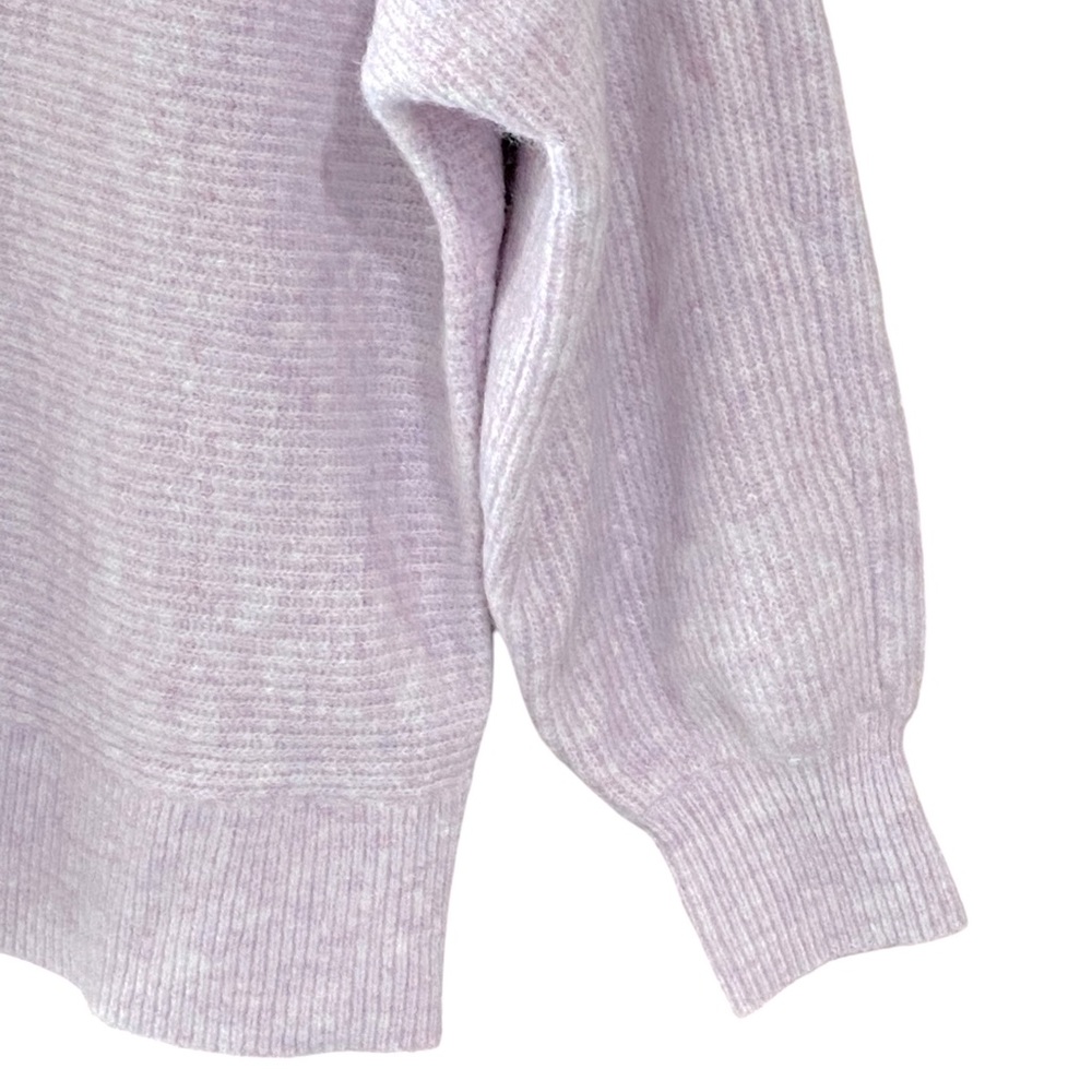 Ann Taylor Factory Cozy Ribbed Balloon Sleeve Sweater Size Medium - Picture 9 of 15